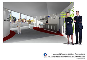 GIFAS-accueil 15ème Forum Air & Espace – 100 ans d’industrie aérospatiale – Place de la Concorde